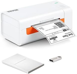 VEVOR Imprimante d'Étiquettes Thermique Direct 4x6 Code à Barres USB 150 mm/s 203 dpi pour Colis Expédition Compatible avec Amazon/eBay/Etsy/UPS Prise en Charge Windows/MacOS/Linux/Chromebook Blanc