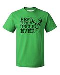 Promotion & Beyond Best Buckin' Uncle Ever Father's Day Men's T-Shirt, Green, Large