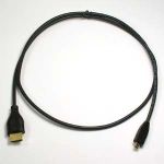 InstallerParts 3 Ft HDMI A-M to Micro(D)-M Thin Cable High Speed w/Ethernet 36AWG