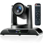 Tenveo 20X Optical Zoom PTZ Conference Room Camera, USB3.0/HDMI FHD 1080P 60FPS, for Video Conferencing Business Meeting Live Streaming Church Services Worship Events Education Skype Zoom Teams OBS