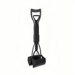BARGAIN FACTORY Dog Pooper Scooper, 60cm Long Handle, Foldable Pet Waste Picker for Gravel, Dirt, Grass, No Bending Design