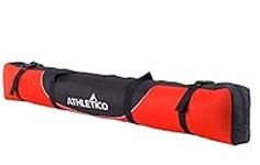 Athletico Mogul Padded Ski Bag - Fully Padded Single Ski Travel Bag (Red, 170 cm)