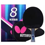 Ping Pong Paddle by Butterfly | 802 Ping Pong Paddle Set | Butterfly Ping Pong Paddle Case | Arylate Carbon Table Tennis Racket with Table Tennis Racket Case | Professional Table Tennis Racket Set
