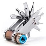 Bike Tool Mini 11 in 1 Multi-Tool - Chain Tool/Torx/Hex/Screwdriver Bicycle Multitool Kit - Cycling Mechanic Repair Tools with CO2 Inflator for Road and Mountain Bikes