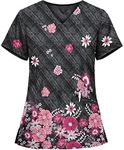 Floral Scrub Top & Joggers Set - Ca