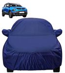 Auto Hub Car Cover Compatible with Tata Punch with Mirror Pocket, Water Resistant, Triple Stitched, Punch Car Cover- Navy