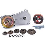 Transmission Gear Reduction Box Clutch 47cc 49cc 2-stroke Pocket Mini Bike T8F 11T 13T 14T 17T 20T Teeth Silver