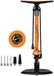 GOBKO Bike Floor Pump with Gauge,Fl