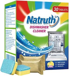 NATRUTH Dishwasher Cleaner And Deodorizer Tablets -30 Pack for Deep Cleaning, Deodorizing & Protecting, Prevents Buildup for Optimal Dishwasher Performance(Lemon)