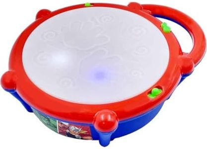 Blinkids-3D Flash Drum Toy with Flash Light & Musical Sound Instrument|3 X AA Battery Operated (Not Included)|Learning & Educational Baby Toy|Birthday Gift for Boys & Girls 3 Years +|Made in India
