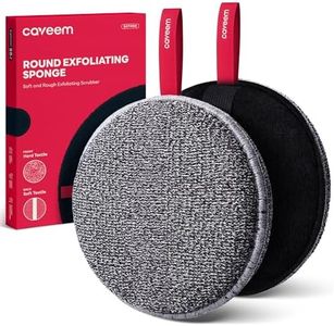 Caveem Exfoliating Body Scrubber, Bath and Body Scrub Buffer, Body Exfoliator for Remove Dead Skin, Gentle and Rough Lightweight Sponge for Shower (2 Pack)