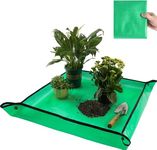 DHARVIM® Gardening Mat for Plant Transplanting and Mess Control 19.8"x 19.8" Thickened Waterproof Potting Tray Succulent Potting Mat Portable Gardening Mat Plant Gifts for Women Men, (50 x 50 cm)