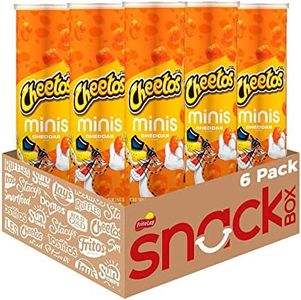 Cheetos Minis, Cheddar Flavored Canisters, (6 Cans)