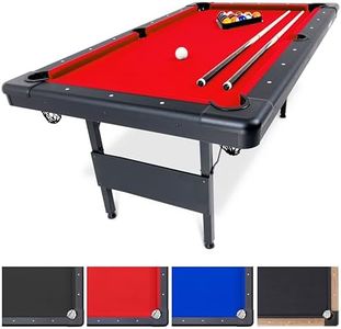 GoSports 6ft Portable Billiards Table - Red