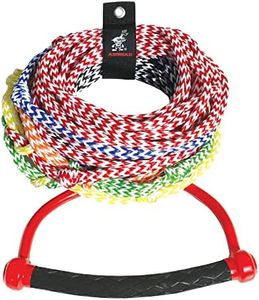 AIRHEAD AHSR-8 Water Ski Rope with Diamond Grip Handle, 8 Section (75')