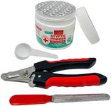 G.B.S Dog Nail Clippers Professional Pet Nail Clipper And Styptic Powder for Animals Pets with Sealed Top + Scoop for Cutting Trimming Nails - Stop Bleeding Styptic Clotting Blood Quickly and Painless