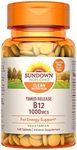 Sundown Naturals Vitamin B-12 1000 mcg, 120 Time Release Tablets