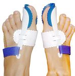 CareforYou Night Time Splint Big Toe Straightener Bunion Hallux Valgus Corrector Plastic Ease Foot Pain and Prevent Bunion Surgery