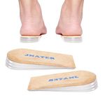 Adjustable (4 Layers) Orthopedic Heel Lift, 4/5 Inch Height Increase Insoles for Leg Length Discrepancies, Heel pain, Heel Spurs, Achilles tendonitis, Heel Lifts for Shoes-Women & Men (1Pair, L Size)