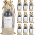 Jute Wine Bags, 10pcs Burlap Wine B