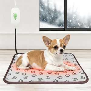 Pet Heating Pad for Dog Cat Heat Mat Indoor Electric Waterproof Dog Heated Pad with Chew Resistant Cord, Pet Blanket Warmer, AU Plug 45cm*45cm