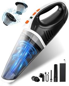 Handheld Vacuum Cleaner Cordless, Car Vacuum Cleaner 15000PA High Power with 2 Speed Mode , Portable Rechargeable Mini Vacuum with LED lights, 5 in 1 Hand Vacuum for Home Office Car Pet Deep Cleaning