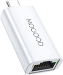 MOGOOD USB C to Ethernet Adapter, Gigabit Ethernet to USB Type C, Type C (Thunderbolt 4/3) to Rj45 Network Internet LAN Adapter for iPhone 15 Pro/Max, MacBook Pro/Air, iPad Pro and More.