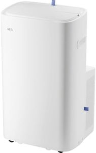 AEG Comfort 7000 mobiles Klimagerät ACU7878CSW – 4‑in‑1 Klimaanlage mit Inverter, 12.000 BTU, A+, flüsterleise 43 dB, Entfeuchter & Luftreiniger mit HEPA‑Filter, App‑Steuerung, R290