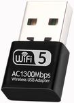 AC1300 USB WiFi Adapter, 2.4G/5G Du