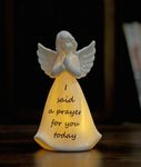 ADAVAS.Y&G Ceramic Angel Night Light A Prayer Angel Figurine with LED Light Best Gift for Your Loved Ones (Prayer)