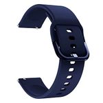 Jivitam Silicone Replacement Bands Compatible with Fitbit Versa/Versa 2 / Versa Lite, & For boAt Xtend smartwatch Adjustable Classic Accessory Wristband Fitness Straps for Women Men (Blue)