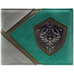 Zelda Twilight Princess Link Hylian Shield Stance Wallet Bi-Fold ID & Card Holder, Green