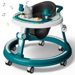StarAndDaisy 360° Baby Walker 6-24 Months / 7 Level Height Adjustment Walker for Kids Boy and Girl with Intergrated RGB Lights, Switchable Food & Musical Toy Tray/Premium Baby Activity Walker