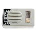 2023 1Pack White Extra-Loud Ringer Sound Telephone Phone Amplifier Strobe Light Flasher Bell