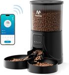IMIPAW Automatic Cat Feeder - 2 Cats, App Control, 5G WIFI Auto Pet Feeders for Remote Feeding, Programmable 1-10 Meals, 4L Smart Timed Dog Food Dispenser, Fresh Lock Technology, Detachable Clean