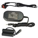 HQRP Kit AC Power Adapter and DC Coupler for Fuji Fujifilm Finepix CP-04, HS10, HS20EXR, S1000fd, S1500 S8600 S8630 Digital Camera