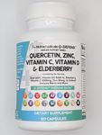 Clean Nutraceuticals Quercetin Zinc Vitamin C Vitamin D Bromelain Elderberry - Immune Defense Support Supplement Adults w Artemisinin, Sea Moss, Echinacea, Garlic Allergy Relief (2pack)