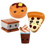 Anboor 4 Pcs Squishy Smore Waffle Cake Pizza Coffee Cup Kawaii Scented Soft Slow Rising Squeeze Stress Relief Kids Toy Children's Day Presents