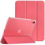 EasyAcc Case for iPad 10th Generation 2022 10.9 Inch, Slim Hard Back 10th Gen Cover iPad Protective Smart Stand Case for iPad 10 Generation 10.9- Red