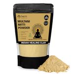 Simply Vedic 100% Natural Multani Mitti Powder Face Pack (200Gms-Pack1) For Exfoliating Soothing Nourishing Face, Skin & Hair| Indian Healing Clay/Calcium Bentonite Clay/Fuller's Earth/Body Mask