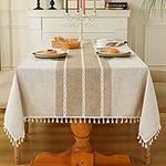 Laolitou Rustic Cotton Linen Table 