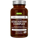 Astaxanthin Complex, 42mg Microalgae Complex Oil Providing 4mg H. Pluvialis Astaxanthin, 90 Vegan Softgels, by Igennus