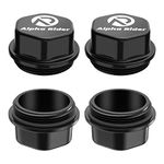 Foruly Replacement for Aluminum Vortex Trailer Hub Replacement Caps w/O-Ring 5 Lug Axle Dust Grease Cap K71-G01-73 (81143) 21-261 Trailer Hub (4Pack)