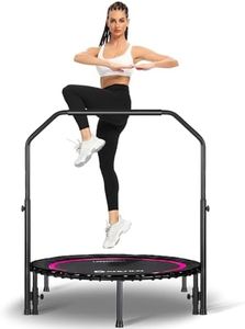 DARCHEN 200 kg trampolino rimbalzante per adulti, mini trampolino per esercizi di rimbalzo indoor per allenamento fitness per trampolino tranquillo e sicuro indoor [100 cm]