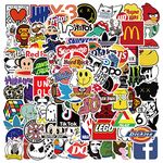 Stickers Pack,100PCS Cool Brand Bomb Vinyl Stickers,Waterproof Graffiti Sticker for Teens Kids Adults Laptop Computer Skateboard Water Bottles Bicycle Helmet Phone Luggage Decal Patches Sticker