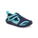 OshKosh B'Gosh Unisex-Child Aquatic Water Shoe, Teal Multi, 7 Toddler