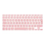 MOSISO EU/UK Keyboard Cover Compatible with MacBook Air 13 inch A1466 A1369 2010-2017&Compatible with MacBook Pro 13/15 inch (with/Without Retina Display, 2015 or Older Version), Rose Quartz