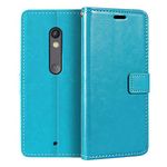 Motorola Moto X Play Wallet Case, Premium PU Leather Magnetic Flip Case Cover with Card Holder and Kickstand for Motorola Moto X Play