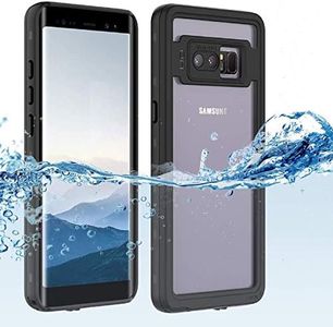 Samsung Galaxy note 8 Waterproof Case, Shockproof Dustproof Snowproof Hard Shell Full-Body Underwater Protective Box Rugged Cover and Built in Screen Protector for Galaxy note 8 (Black)