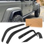 Full-Set 4 PACK Front & Rear Fender Flares Fender Trim Extension Protector Compatible with 2020-2022 Jeep Wrangler Gladiator JT Sport & Willys(Not Fit for JT Rubicon/Mojave)